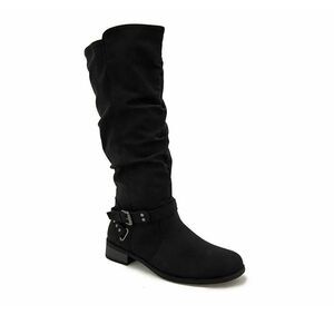 UNR8ED ROUND TOE SIDE ZIPPER CLOSURE WOMEN'S KNEE HIGH BOOTS